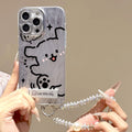 Sketch line dog design new year phone case for apple 17 pro max, cute cartoon iphone 16 protective cover, iphone 15 compatible