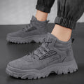 Boots men's shoes spring high-top waterproofnon-slip work labor protection workwear boots outdoor heightenedthick solehiking boots