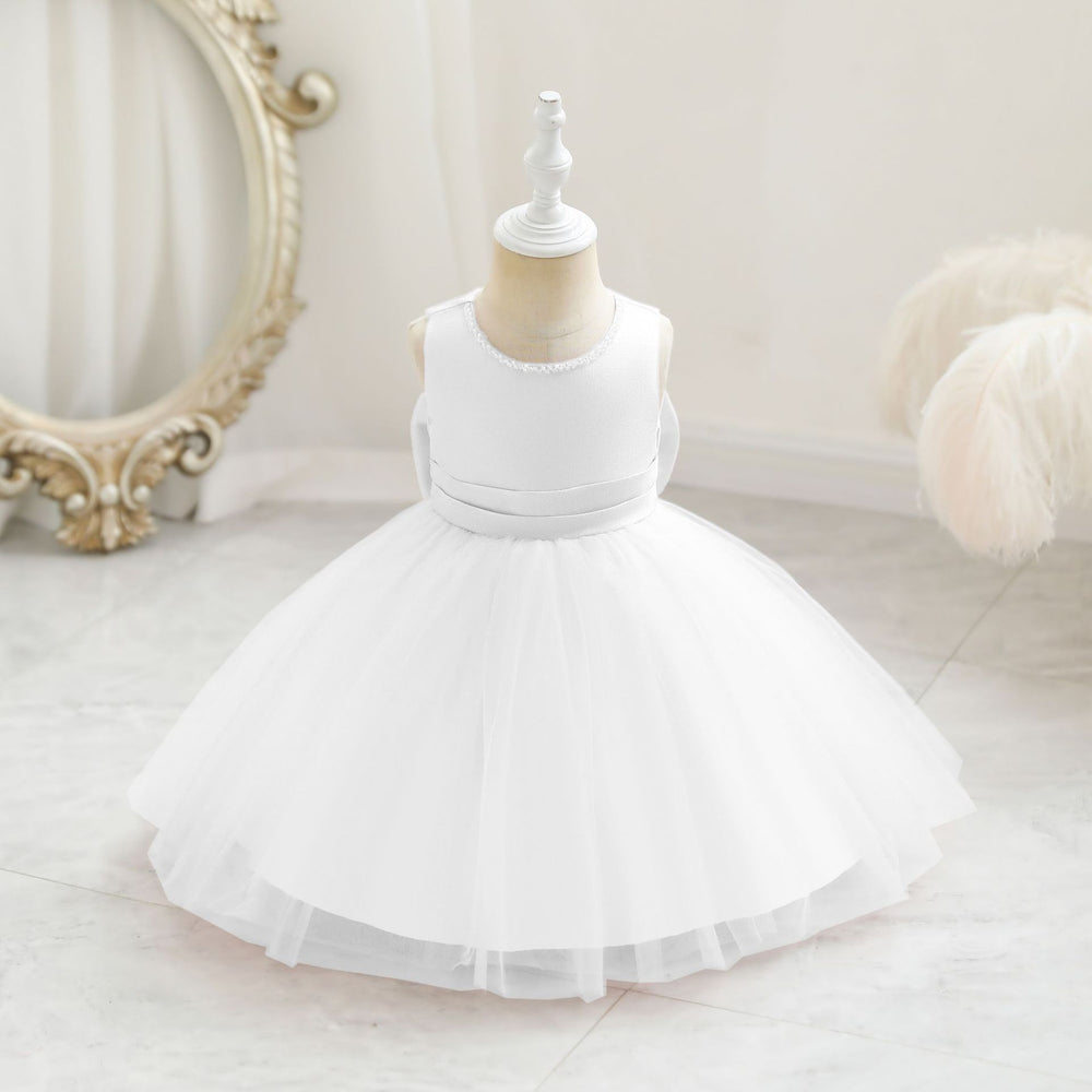 children's clothing, kids' formal dresses, solid color princess dresses, baby's first birthday butterfly dress, baby dress