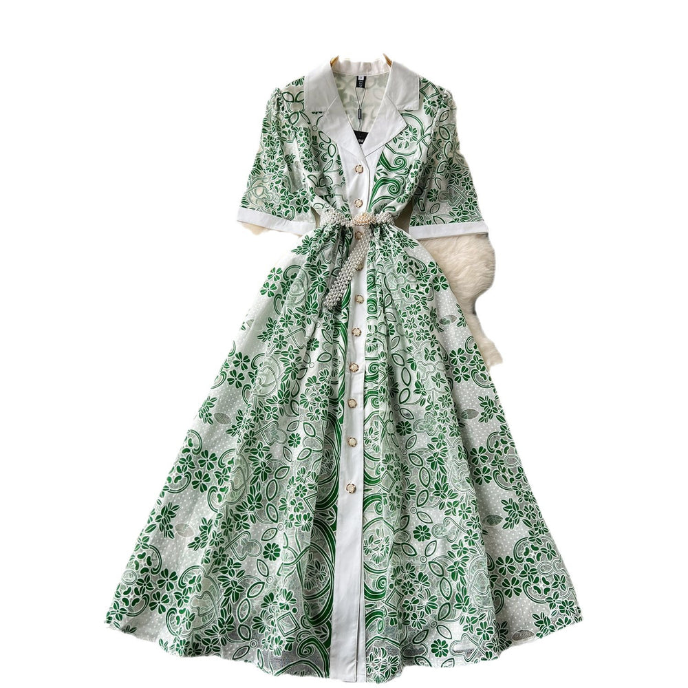 Cool wind classydressnew arrivalfrenchretroelegancelaceembroider waist long dress dress