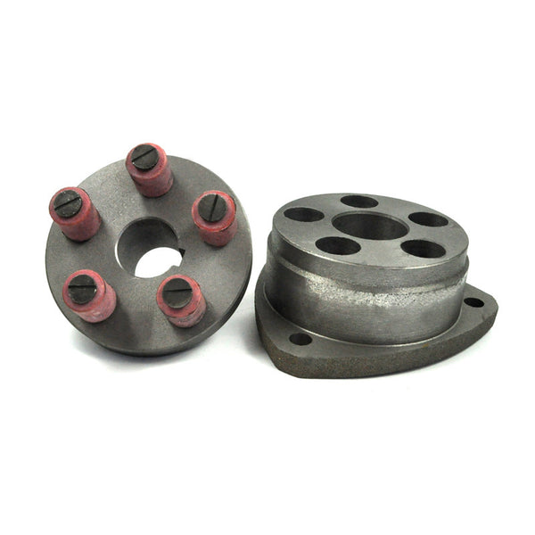 STC single cylinder diesel generator pulley change coupling connecting plate rubber sleeve to engine cast iron
