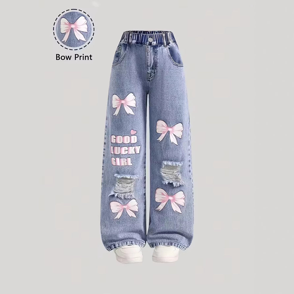 independent station teen girls' jeans - new loose fit straight leg pants - trendy & stylish