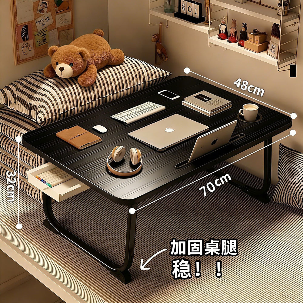 Bedside desk folding small table student dormitory writing desk dorm room essential laptop table assembly-free