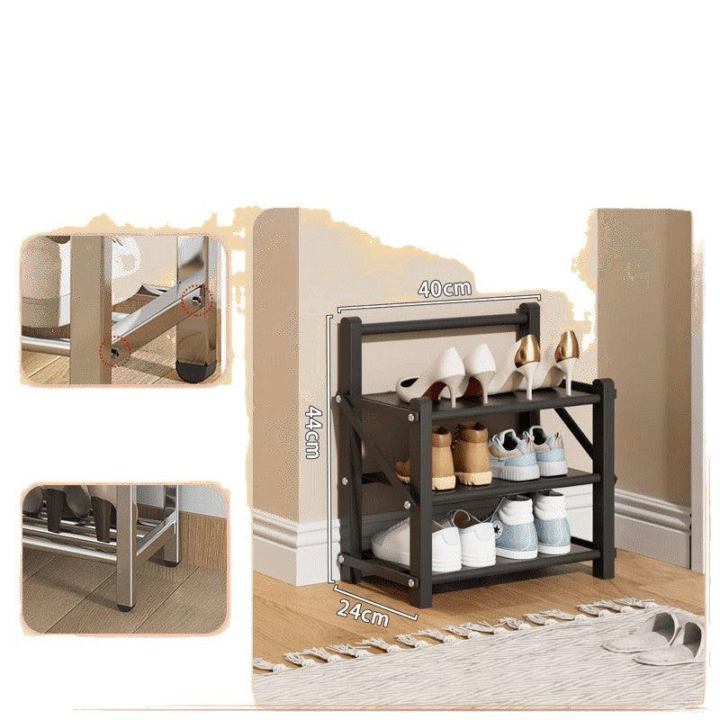 Special price, free installation, folding shoe rack, household door dormitory dust storage artifact rental house multi-layer shoe cabinet