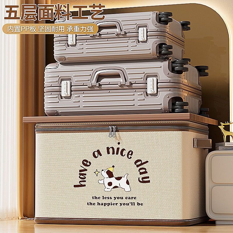 Cloth storage box with lock Clothing storage box Large capacity clothing quilt sorting box Household wardrobe storage box