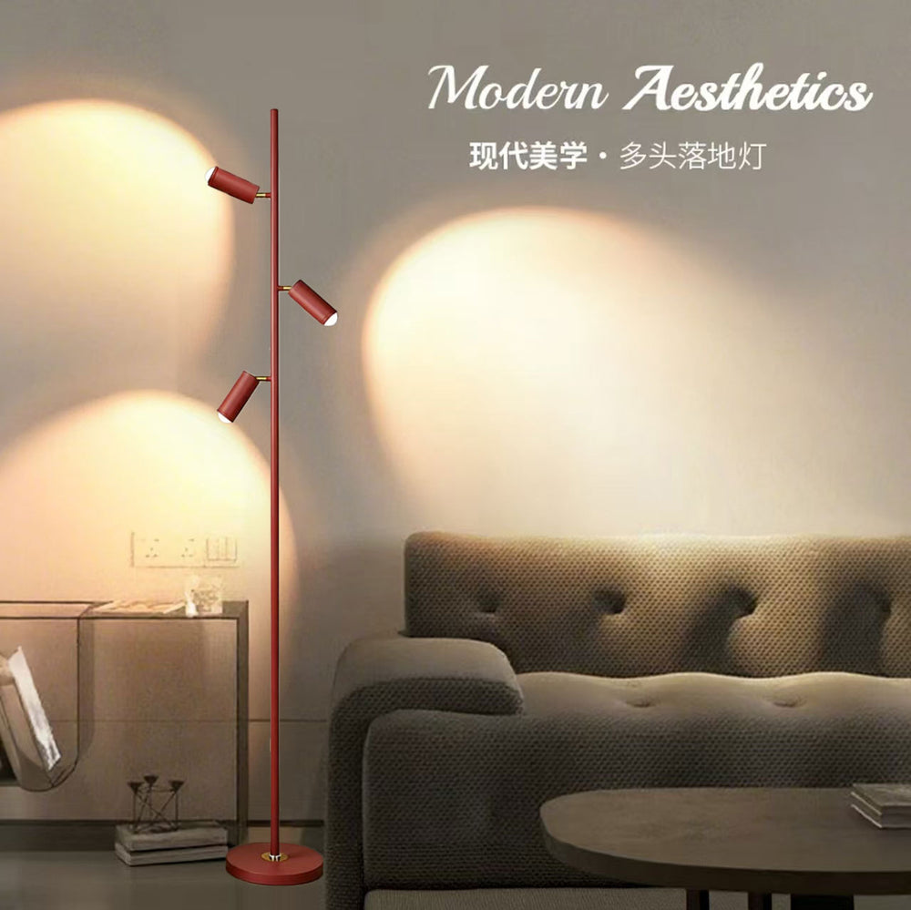 Led living room light and shadow floor lamp designer light luxury atmosphere popular sunset spotlight live broadcast room background bedside lamp