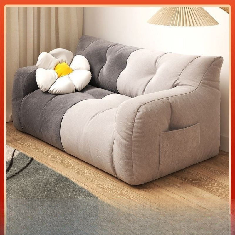 Tatami sofa bean bag lying bedroom balcony fabric sofa small apartment rental house