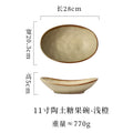11inch clay candy bowl-light orange