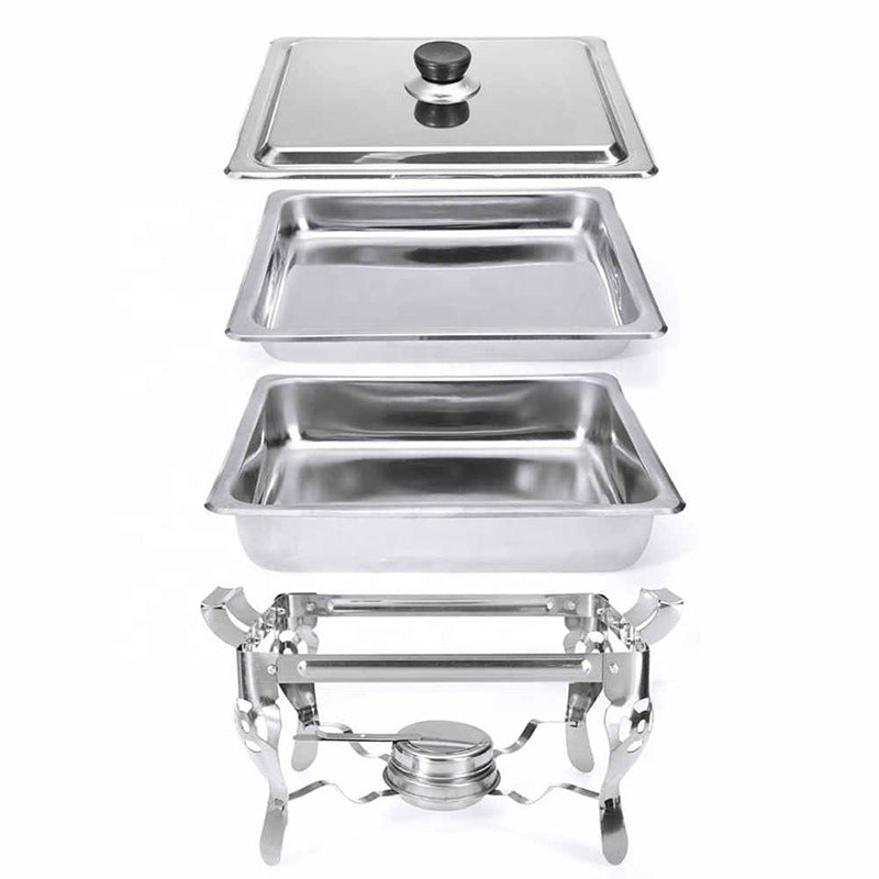 Manufacturer stainless steel dining stove detachable buffet stove grilled fish plate hotel restaurant food heating alcohol stove cross-border