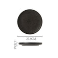 Creative nordic frosted edge steak plate - high-style stone texture ceramic serving dish for restaurant and home use