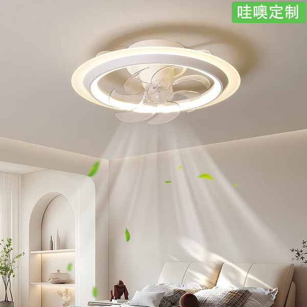 [Wow] Fan light 2025 new simple modern study 360 degree shaking mute children's room ceiling light