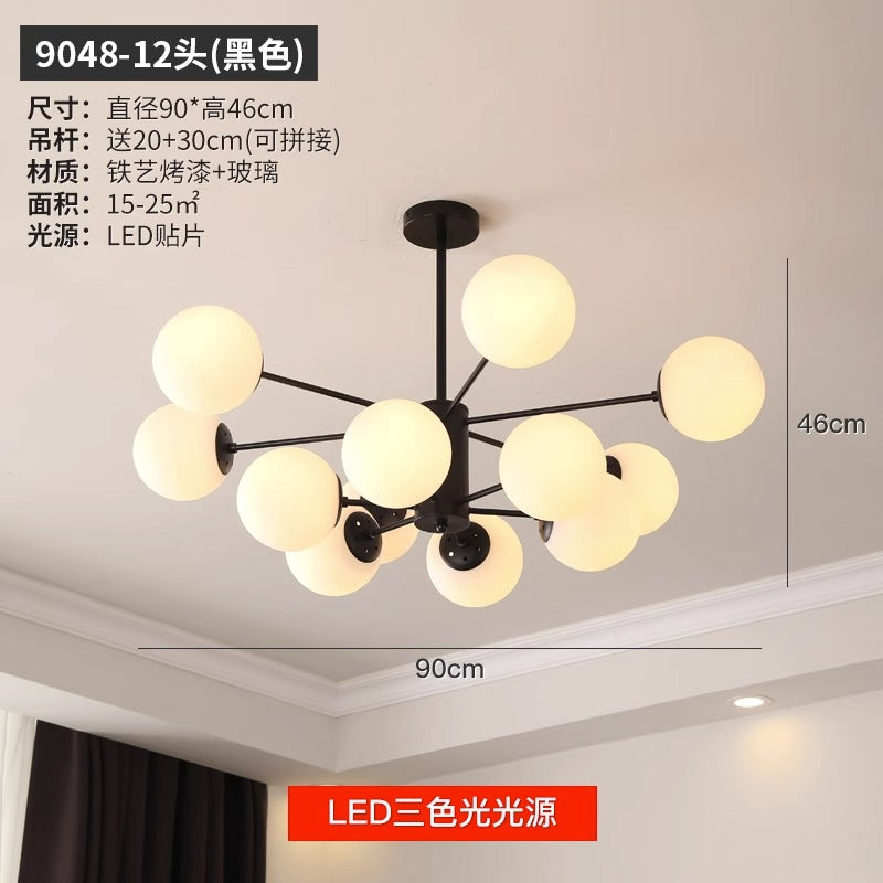 export european style living room chandelier post-modern casual three-head dining room master bedroom for home high-end scandinavian lamps