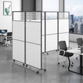 Collapsible and movable office partition screens, mobile room dividers, enclosure panels for factories and workshops, mobile partition walls with doors
