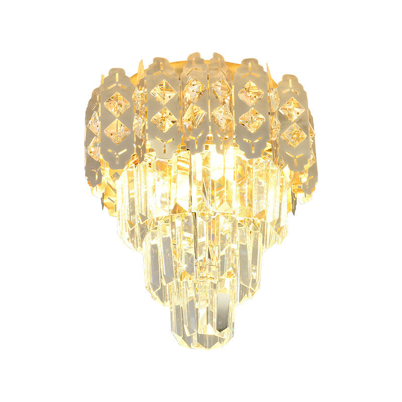 [Strict selection] American crystal small chandelier corridor decorative lighting entrance cloakroom ceiling modern LED light
