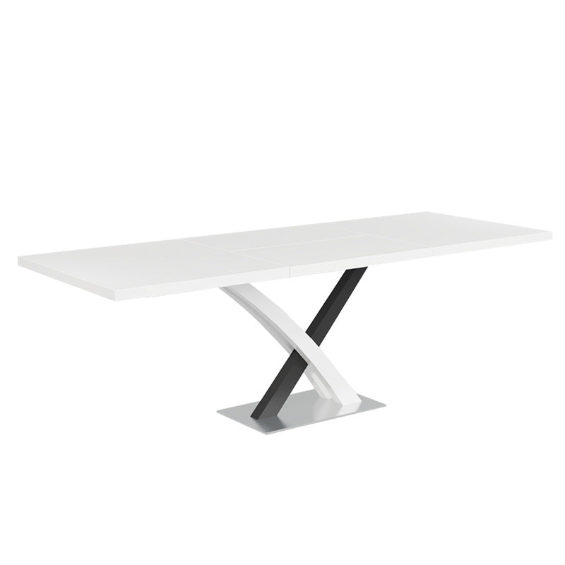Factory direct custom modern italian rectangular dining table - minimalist luxury, space-saving, extendable for small apartments