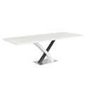 Factory direct custom modern italian rectangular dining table - minimalist luxury, space-saving, extendable for small apartments