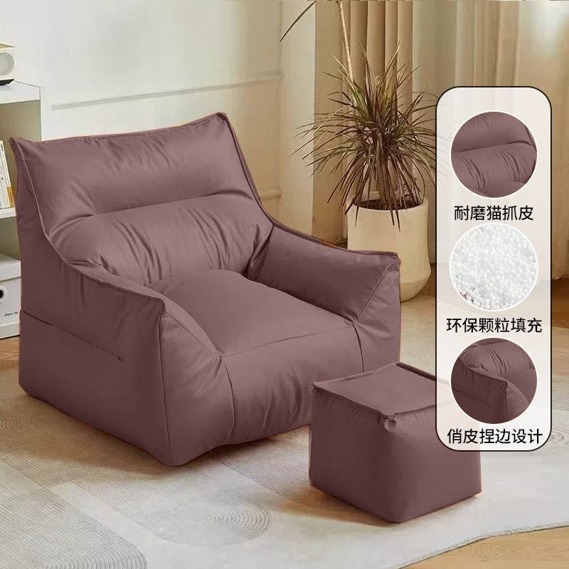 Beanbag lounger - perfect for small spaces, rentals, bedrooms, living rooms, and balconies - single person leisure sofa chair - tatami sofa