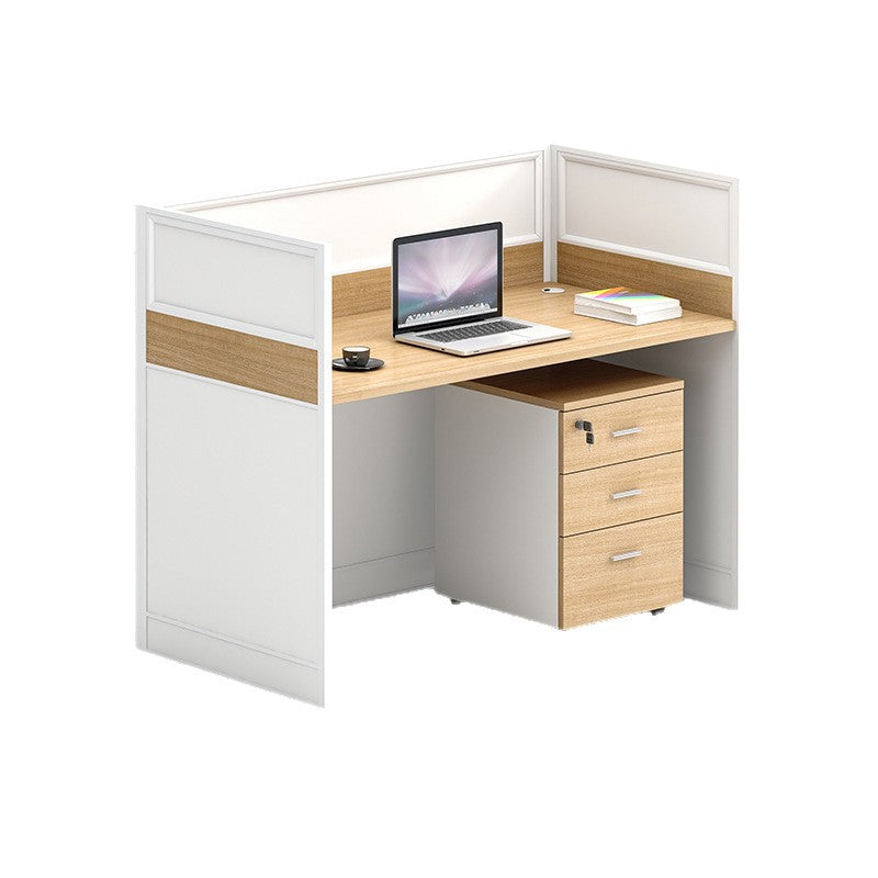 Saint li office desk set - minimalist executive computer desk, chair, partition, booth, and workstation