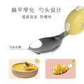 Kids' short-handled 316 stainless steel fork and spoon set - baby feeding utensils for training, fresh & cute design