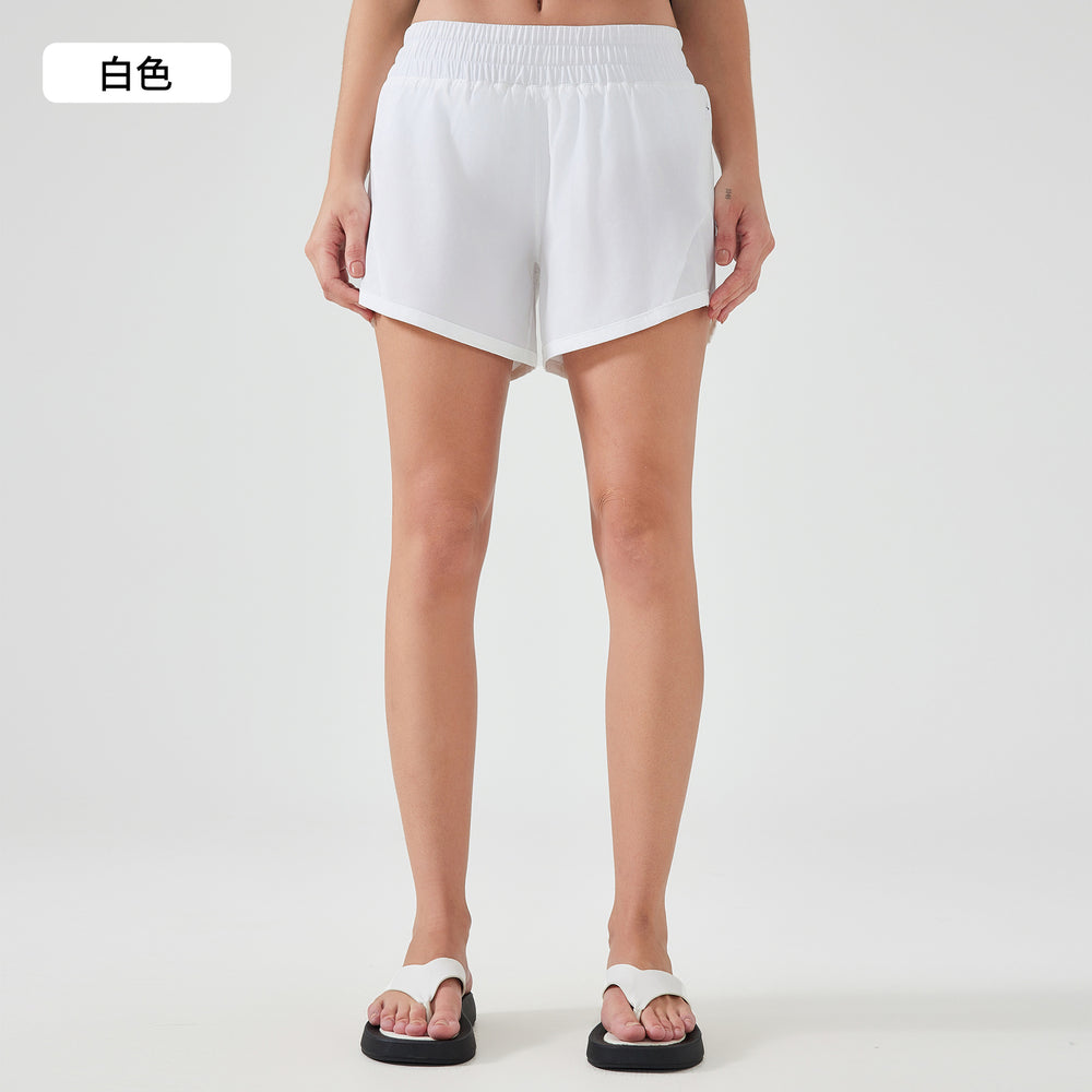 Summer new ice silk quick-dry sports shorts women's loose breathable yoga pants outdoor running fitness shorts d25003