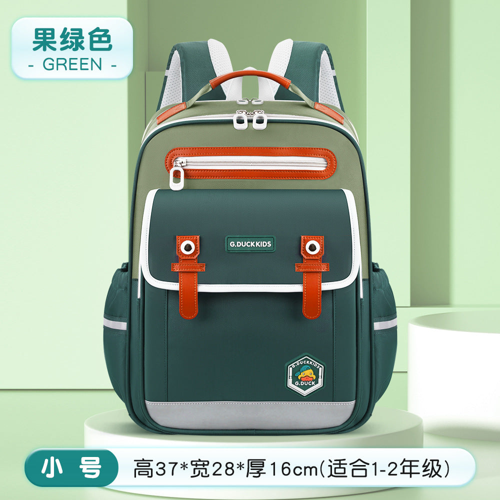 Factory direct: little yellow duck cloud elementary school backpack - available now! perfect for grades 1-6, boys and girls. spine-protecting, lightweight design for kids