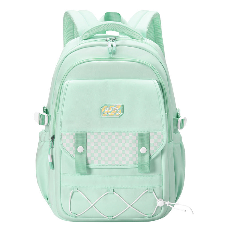New schoolbag trend Junior and high school student schoolbag fashionable and simple versatile backpack light commuter computer backpack