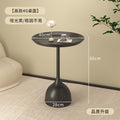 Influencer-approved iron side table - mini coffee table, bedside table, minimalist modern small round table, living room storage shelf