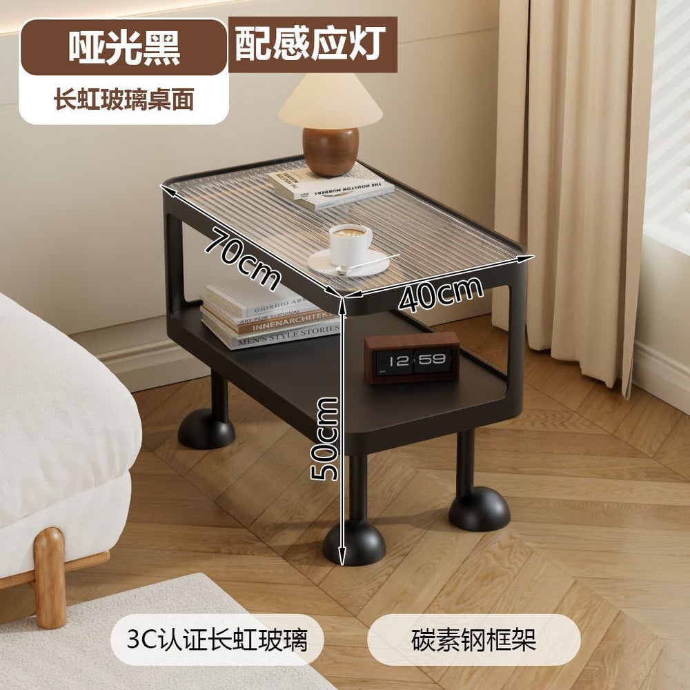 Creative metal ornaments side table cream bedroom living room casual bedside table storage rack sofa coffee table floor storage