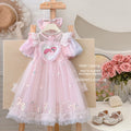 girls' dress - cartoon pony design, stylish birthday gown, super fairy princess dress - clearance sale on discontinued sizes