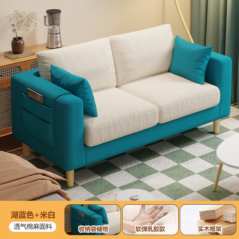 new arrival fabric sofa living room single tofu block casual modern rental room double small apartment sofa chair