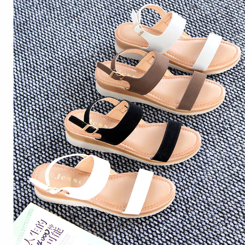 Yiwu stall spot sandals women's shoes summer versatile heel non-slip  beach sandals sandals