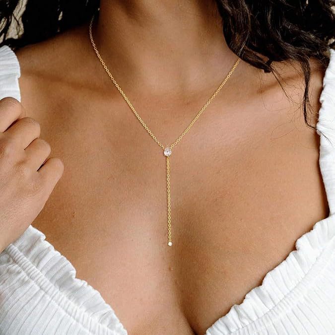 Amazon fashion cross-border micro-set diamond necklace double-layered bone chain accessible luxuryelegance women's versatile jewelry