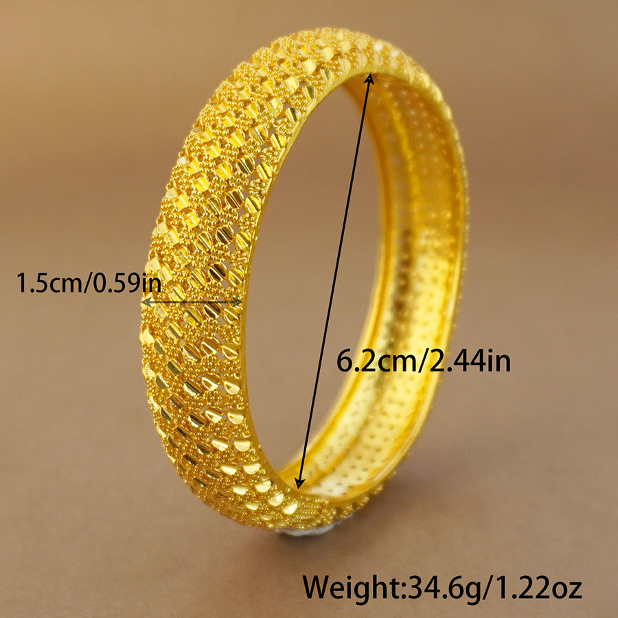 dubai women's bracelet middle eastern gold bracelet ethiopian saudi arabian wedding bridal jewelry