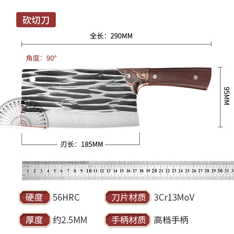 Hand-forged for home kitchen chopping knife chef's sharp special stainless steel kitchen knife yangjiang running jianghu kitchen knife