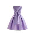 Girls' luxury satin dress - minimalist sleeveless pleated skirt, princess style - hot new arrival for cross-border e-commerce