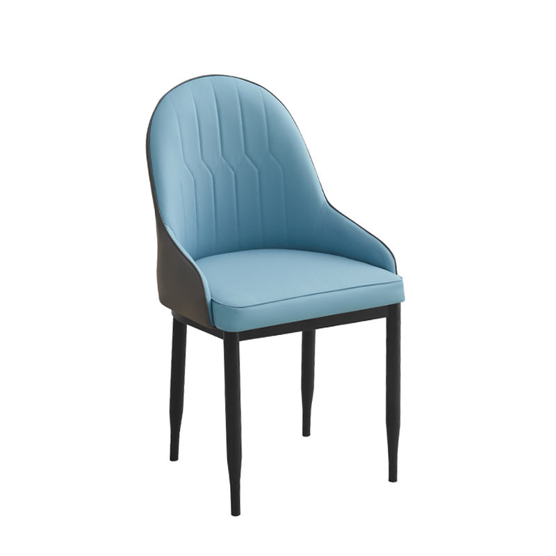 Luxury custom leather stool for home - modern minimalist design, direct from factory, nordic dining chair for living room and dining area