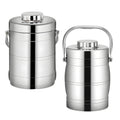 Stainless steel vacuum insulated lunch box - large capacity, portable, multi-compartment, student bento box, insulated food container