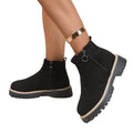 new arrival: plus-size chelsea boots for women - spring/autumn suede ankle boots with side zipper, wholesale trendy styles