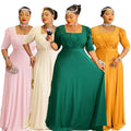 hot diamond fashiondress african export  plus size women's clothing fashion bridesmaid dress