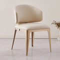 Italian light luxury dining chair for home high-end version of the wave pattern dining chair large apartment restaurant island high-end back dining table and chairs
