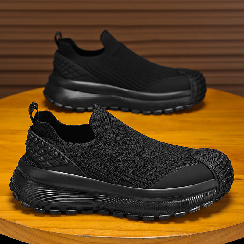 Men's shoes 2026 spring new breathable slip-on anti-odor men's casual shoes versatile fashionable wear-resistant sports trendy shoes