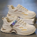Winter men's breathable shoes 2025 new youth casual versatile sports running mesh anti-odor height increasing dad shoes