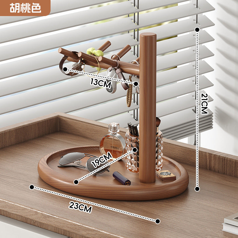 Wooden entryway rack, entrance door, entrance key rack, table decoration, decorative display rack, jewelry storage rack