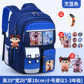 New nezha backpack for boys and girls, grades 1-6: spine protection, lightweight design, and extra-large capacity