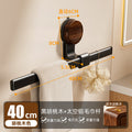 Suction cup walnut wood grain towel bath towel single pole normcore hanging rod storage rack towel rack medieval style suction cup towel bar