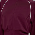 Fall and winternew arrivalmodal air layer sandwiched with white strips breathable stand collar zipper outwear short skirt casual sports suit for women