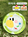 Baby thickened water mat for tummy time, suitable for 6+ months, newborn floating ring, water play equipment