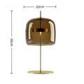 Modern minimalist glass table lamp - nordic style, light luxury design for master bedroom, living room, bedroom bedside - soft decoration design accent table lamp