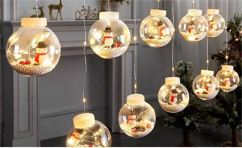 LED Christmas curtain lights star lights Internet celebrity decoration room layout outdoor lights flashing lights string lights star lights