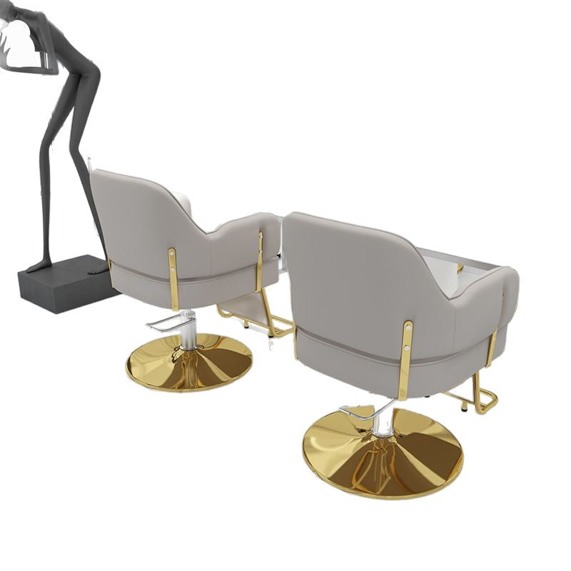 Professional salon chair - barber chair - hairdressing chair - adjustable height & swivel - high-end perm & dye chair - barber chair